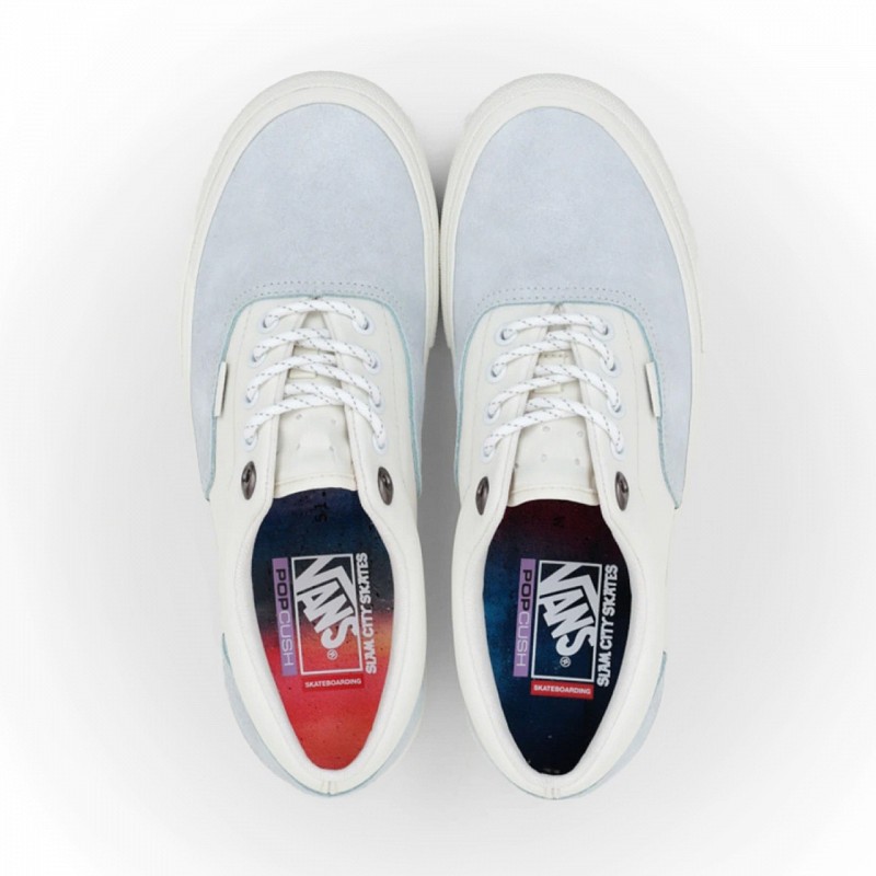 VANS X SLAM CITY SKATES SKATE ERA BLUE/MARSHMALLOW