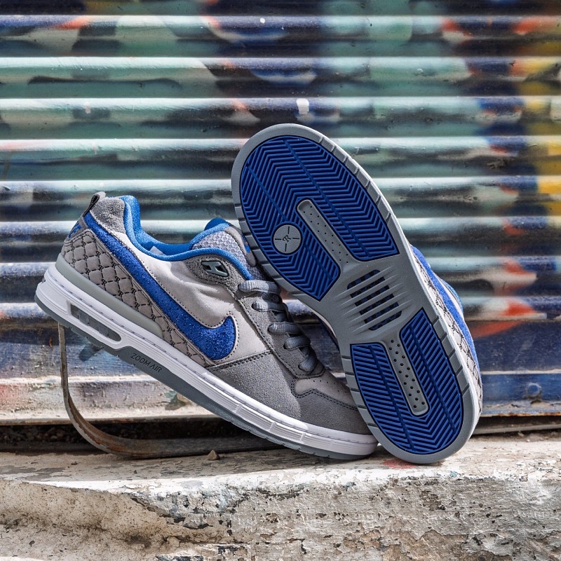 NIKE SB AIR LOW P-ROD DODGERS FLINT GREY/DEEP ROYAL BLUE