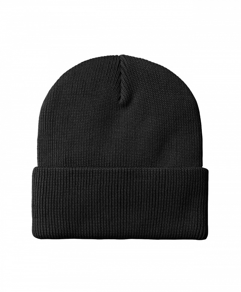 CARHARTT WIP ARCH SCRIPT BEANIE BLACK/WIP H BROWN
