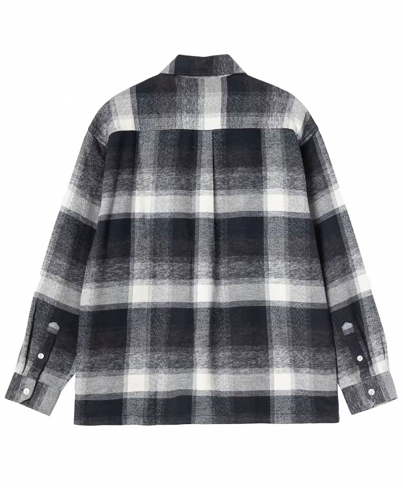 CARHARTT WIP ESTERSON CHECK SHIRT DARK NAVY