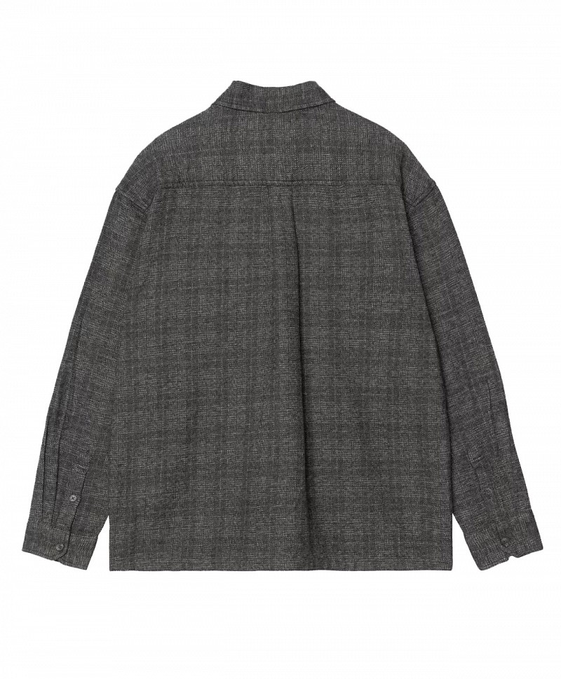 CARHARTT WIP BAGLEY CHECK SHIRT BLACK