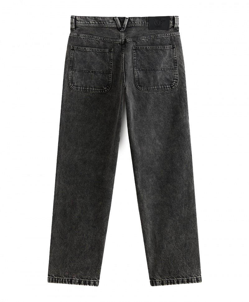 VANS X ROWAN DOUBLE KNEE PANTS STONEWASH BLACK