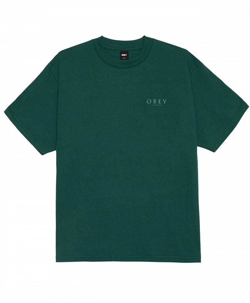 OBEY FLORES ROBUS TEE RAINFOREST