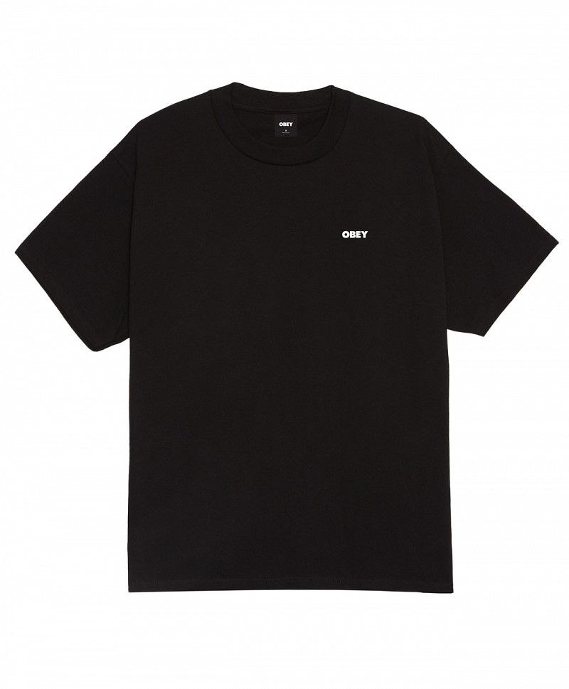 OBEY RESISTANCE SKULL TEE BLACK
