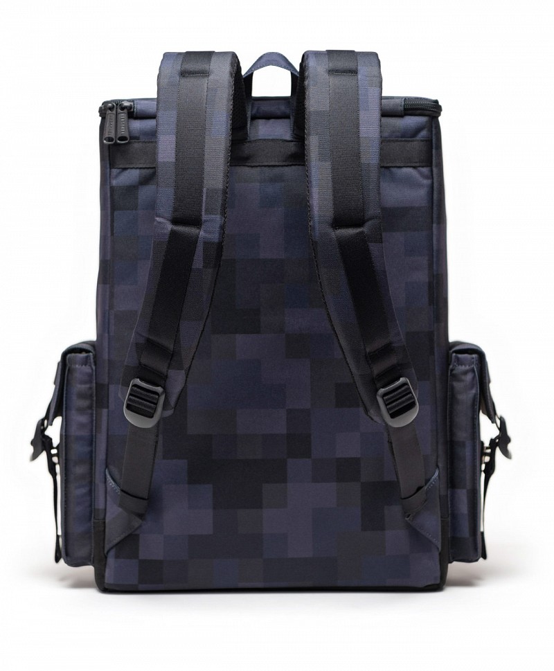 HERSCHEL X MINECRAFT LITTLE AMERICA CUBE BACKPACK BLACK BLOCK