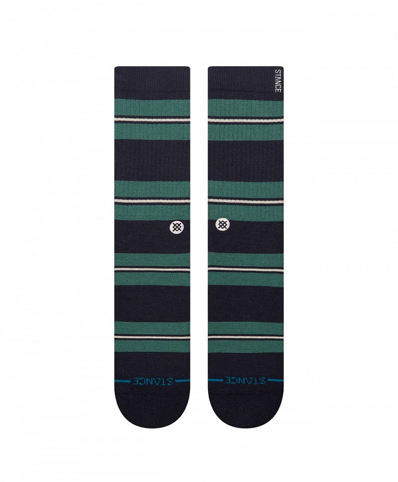 STANCE CAESAR STRIPE CREW SOCKS GREEN