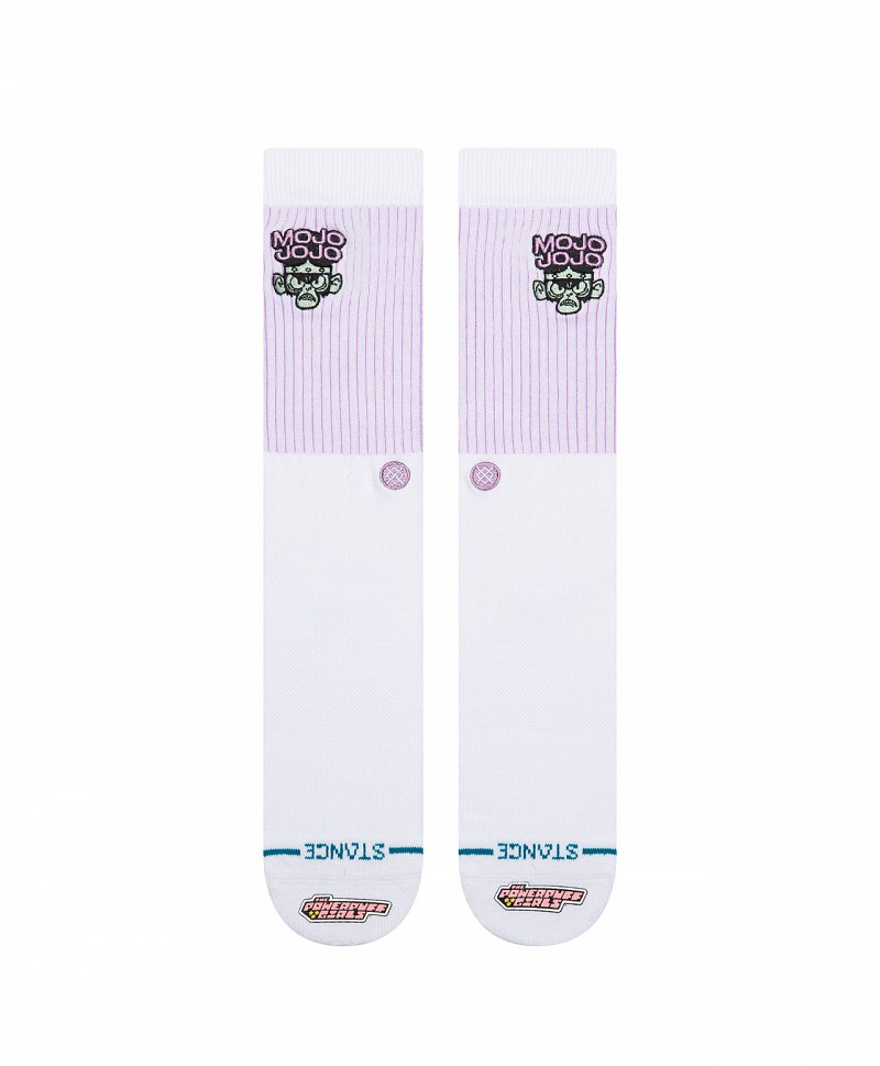 STANCE X CARTOON NETWORK MOJO JOJO CREW SOCKS WHITE