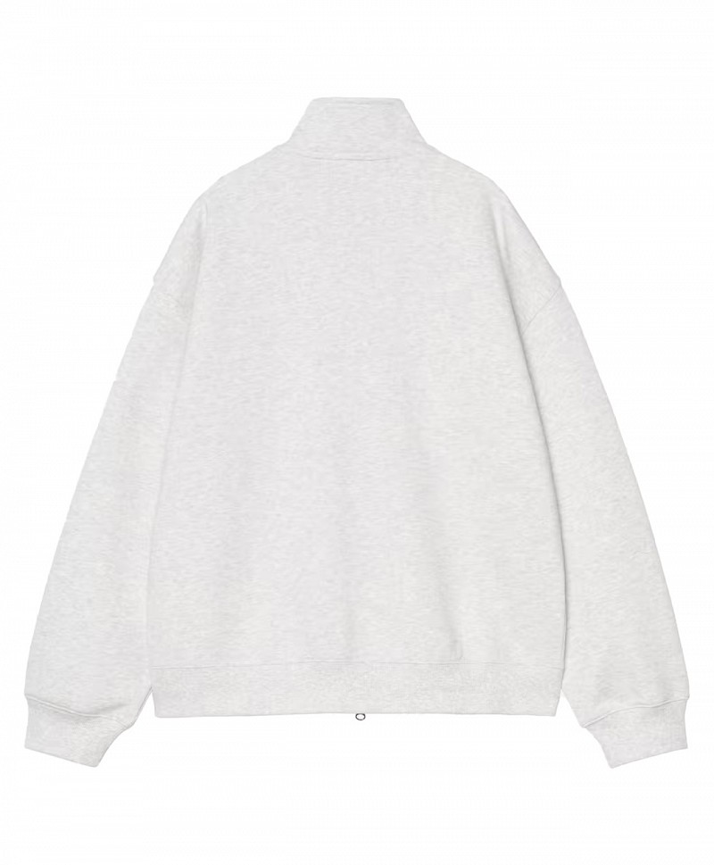 CARHARTT WIP WOMENS WIP JACKET ASH HEATHER STONE WASHED