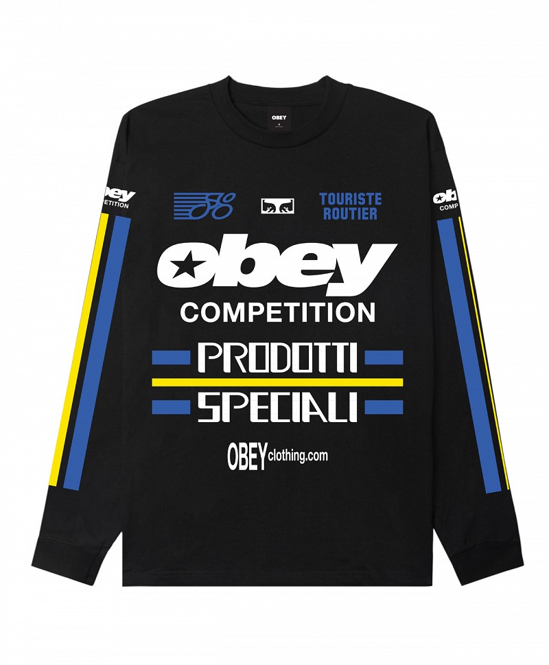 OBEY COMPETITION LONG SLEEVE BLACK