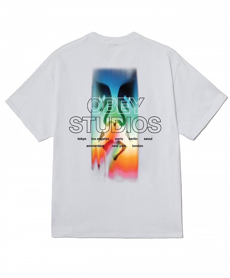 OBEY SPECTRUM TEE WHITE