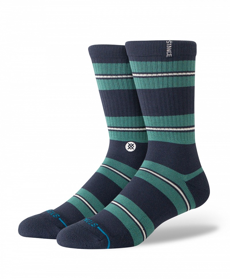 STANCE CAESAR STRIPE CREW SOCKS GREEN