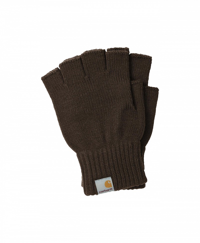 CARHARTT WIP MITTEN GLOVES TOBACCO