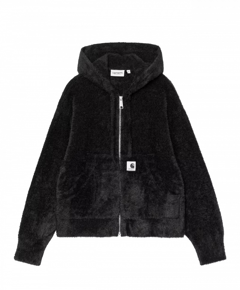 CARHARTT WIP WOMENS MAINE ACTIVE SWEATER JACKET BLACK