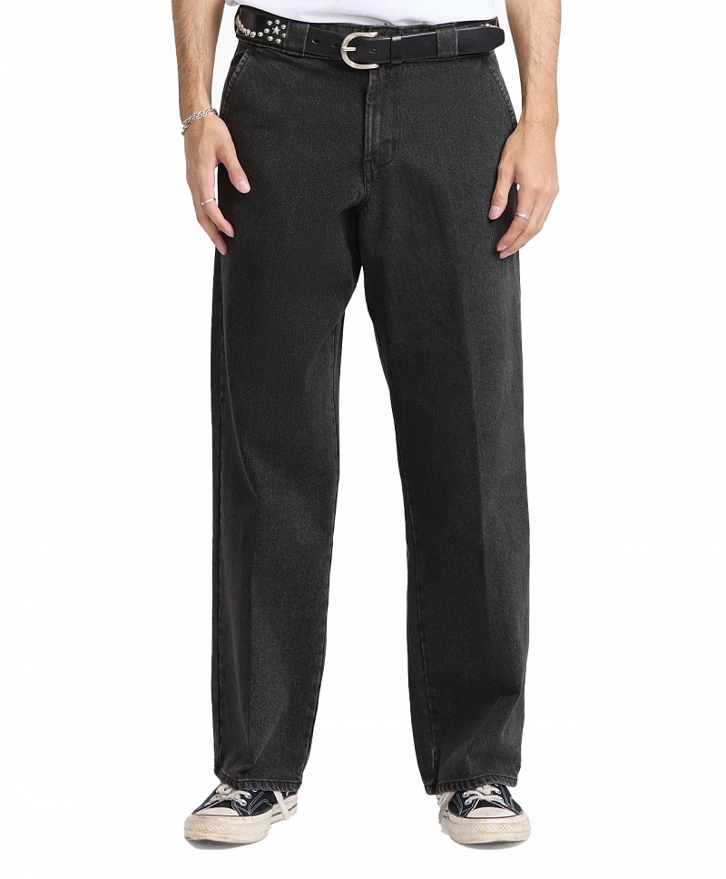 DICKIES 877 DENIM WORK PANTS BLACK WASH