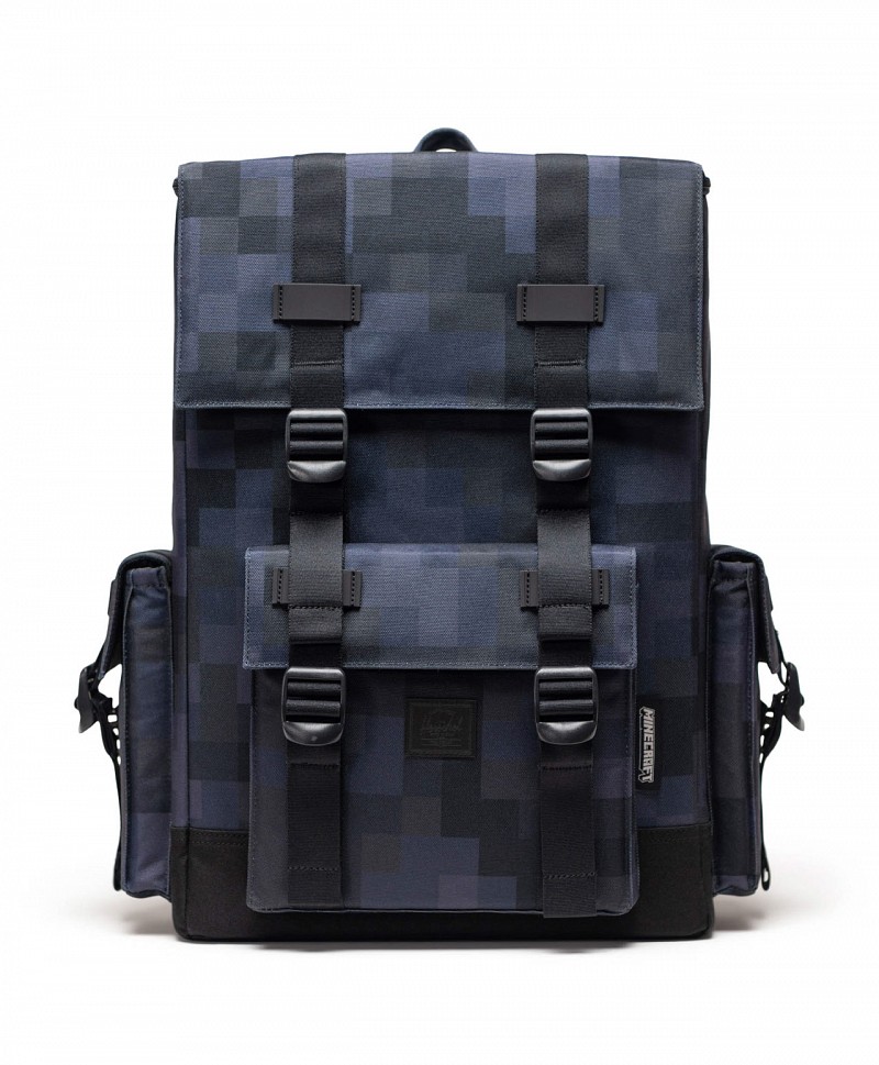 HERSCHEL X MINECRAFT LITTLE AMERICA CUBE BACKPACK BLACK BLOCK