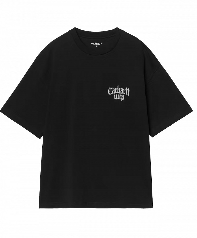 CARHARTT WIP BLACKLETTER TEE BLACK