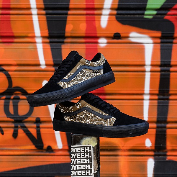 VANS SKATE OLD SKOOL BANDANA BLACK/OLIVE