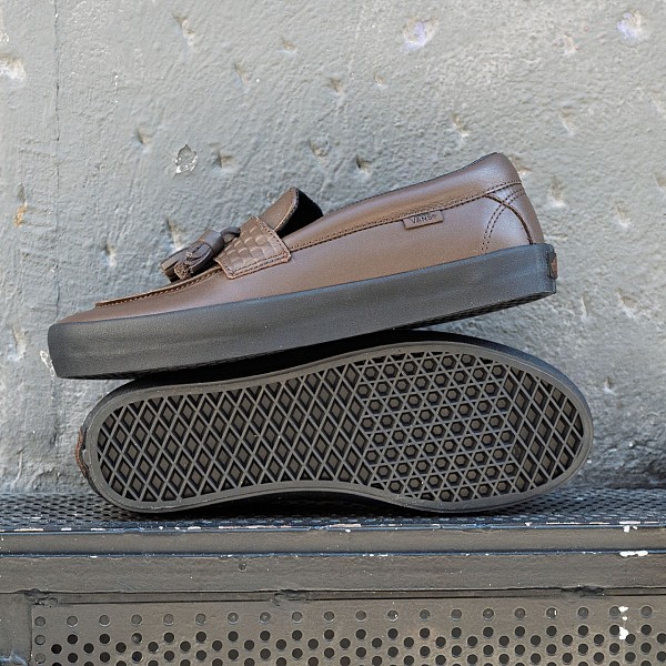 VANS SKATE LOAFER TASSEL BROWN