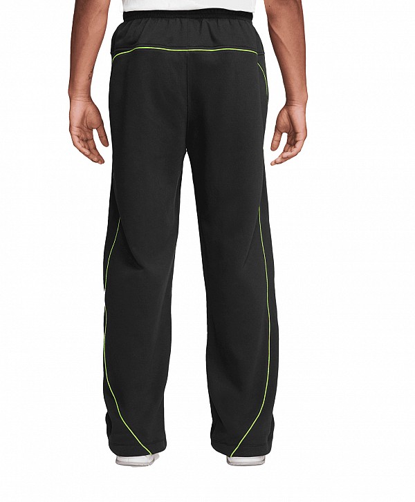 NIKE SPORTSWEAR AIR OPEN-HEM FLEECE PANTS BLACK/VOLT