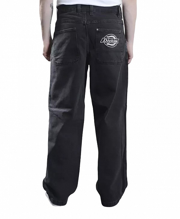 DICKIES HILHAM DENIM PANTS BLACK WASH