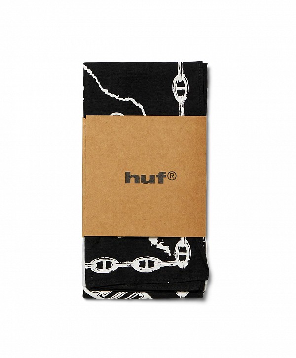 HUF X THREE 6 MAFIA HYPNOTIZE MINDS BANDANA BLACK
