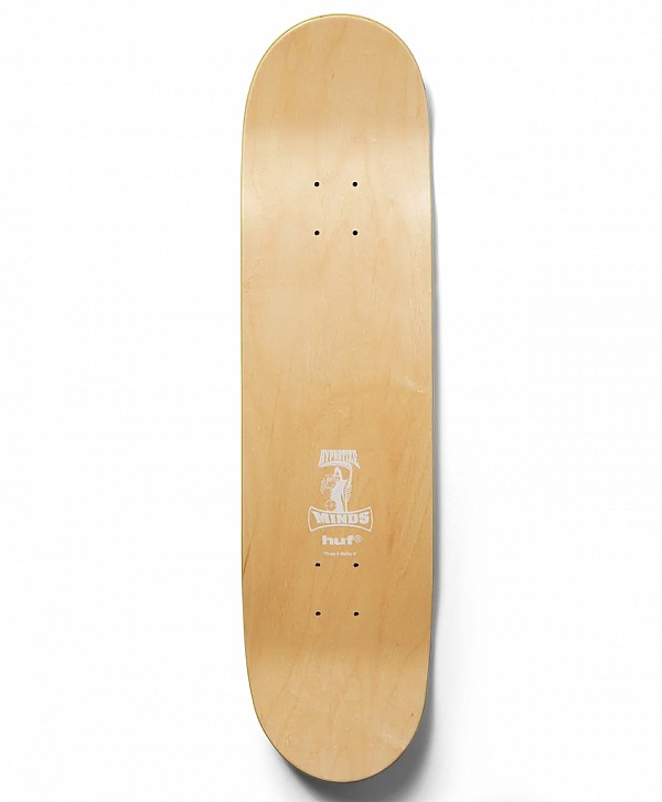 HUF X THREE 6 MAFIA SKATE DECK 8.25" MULTI