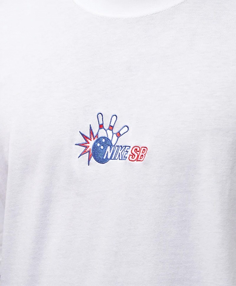 NIKE SB BOWLING TEE WHITE