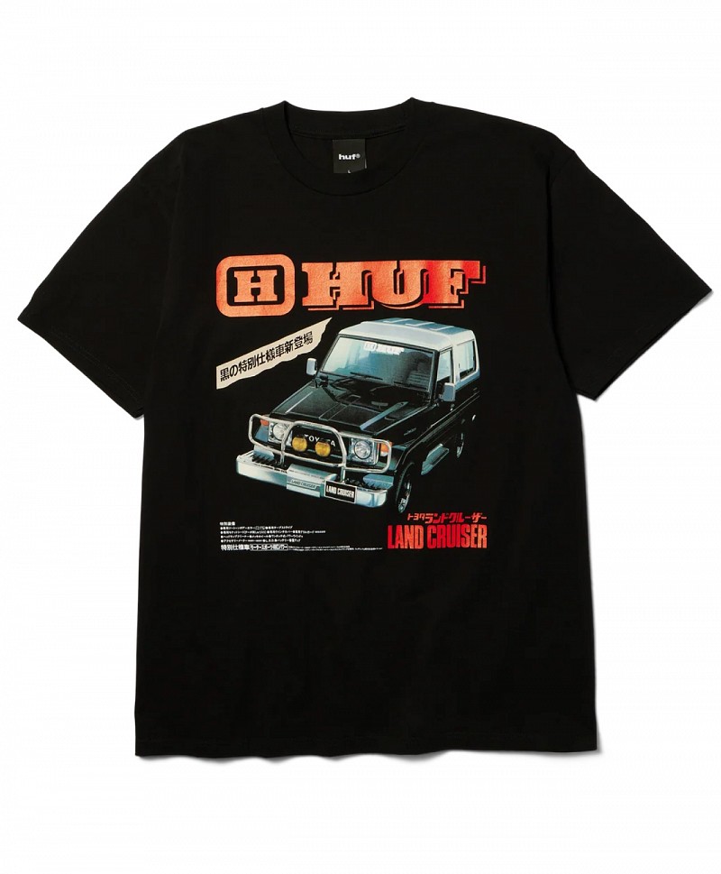 HUF X TOYOTA LAND CRUISER TURBO TEE BLACK