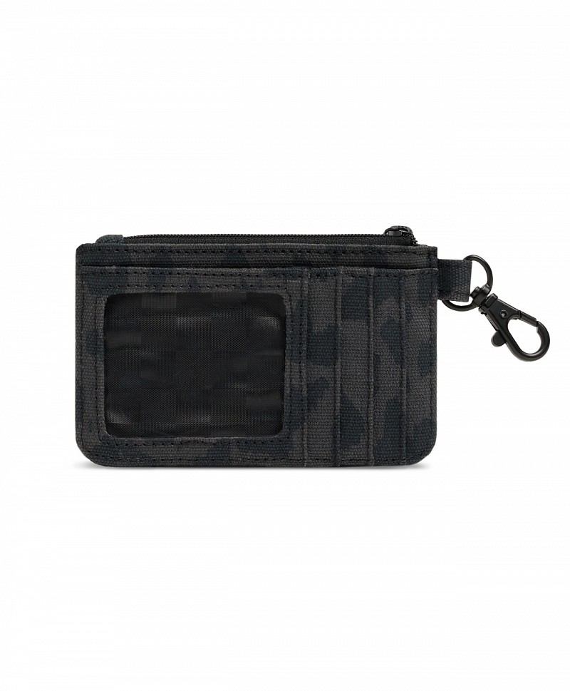 VANS OFF THE WALL ZIP WALLET CHARCOAL