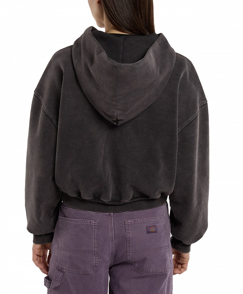 DICKIES WOMENS BAKER ZIP HOOD BLACK