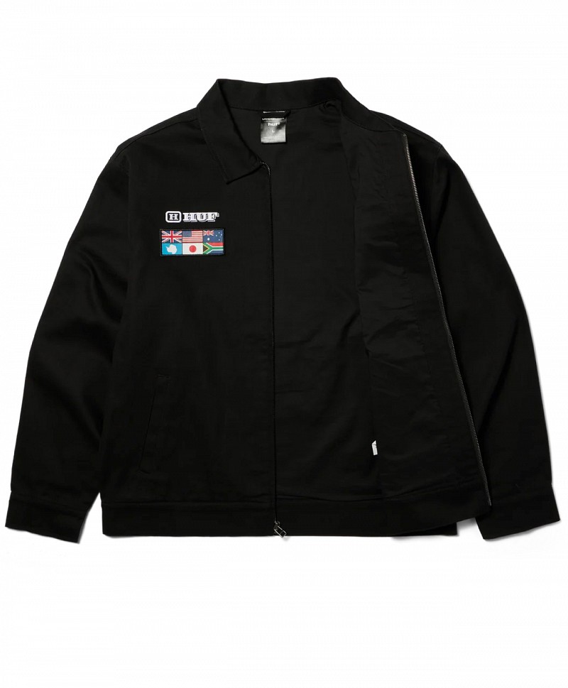 HUF X TOYOTA LAND CRUISER WORLD TOUR JACKET BLACK