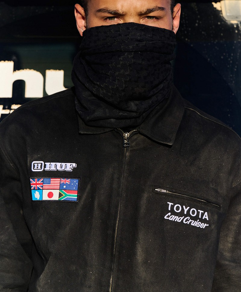 HUF X TOYOTA LAND CRUISER WORLD TOUR JACKET BLACK