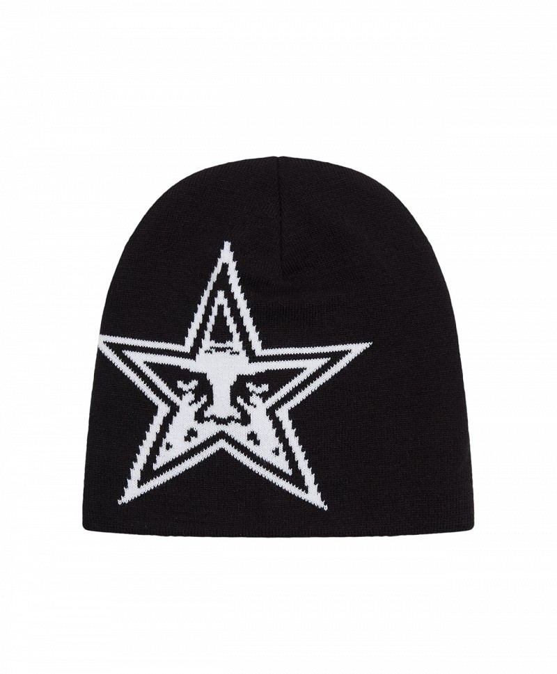 OBEY STAR BEANIE BLACK