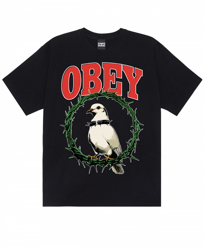 OBEY THORNS OF PEACE TEE BLACK