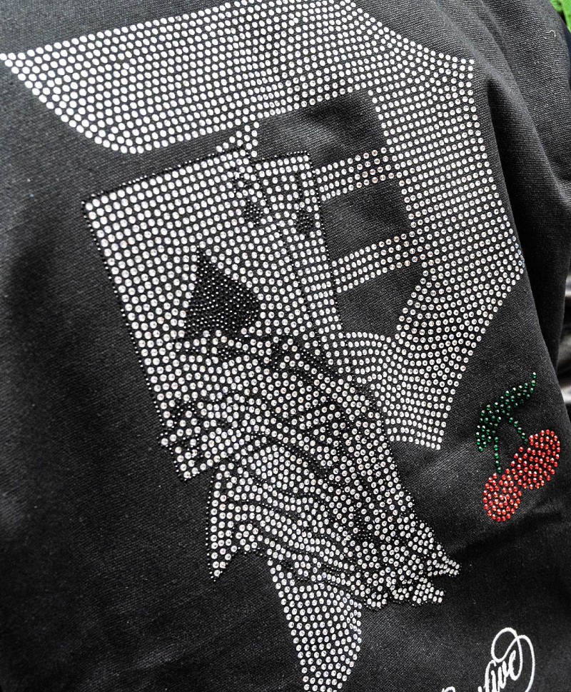 PRIMITIVE BLACKJACK RHINESTONE JACKET BLACK