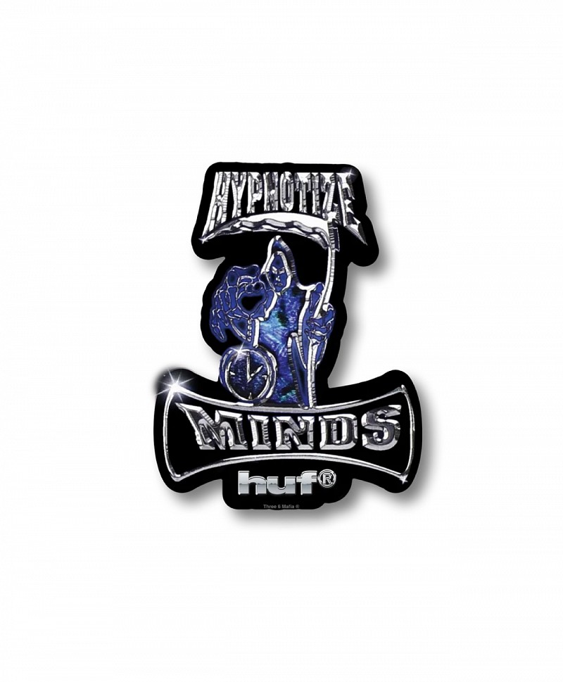 HUF X THREE 6 MAFIA HYPNOTIZE MINDS STICKER MULTI